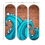 Wallity Cuadro Decorativo de MDF Multicolor (3 Piezas, 70 x 70 cm)